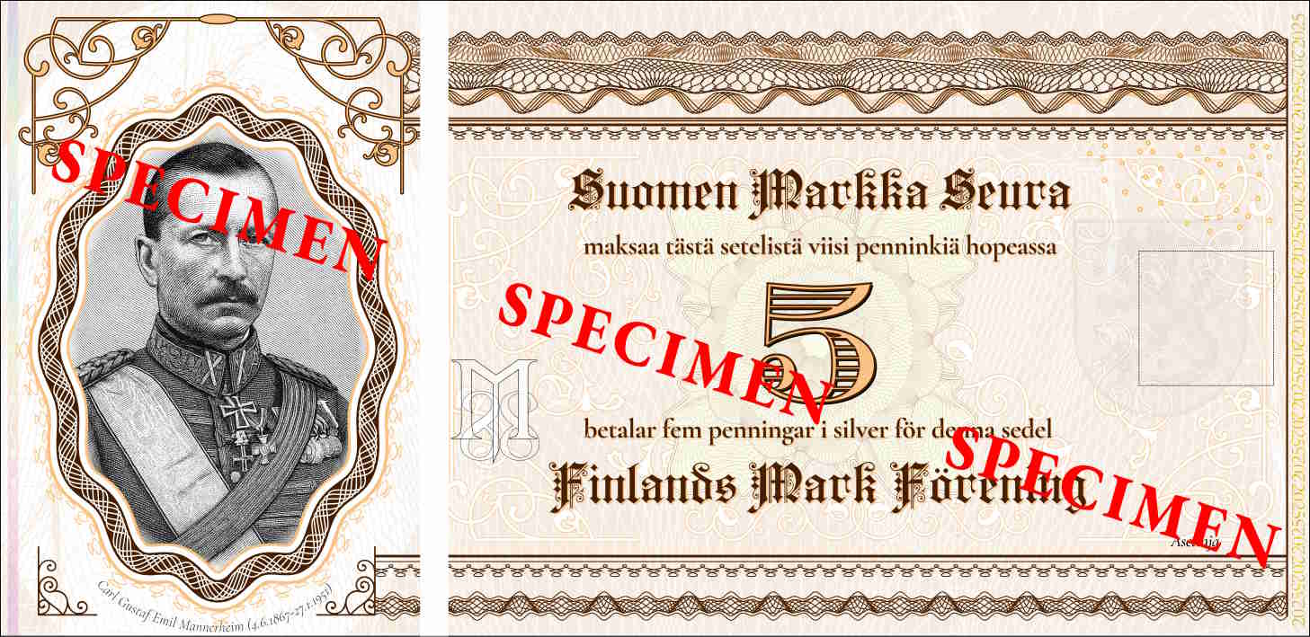 Specimen 5 penninkiä